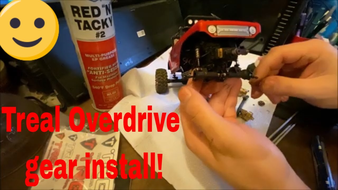 Treal Scx24 over drive worm gear install!