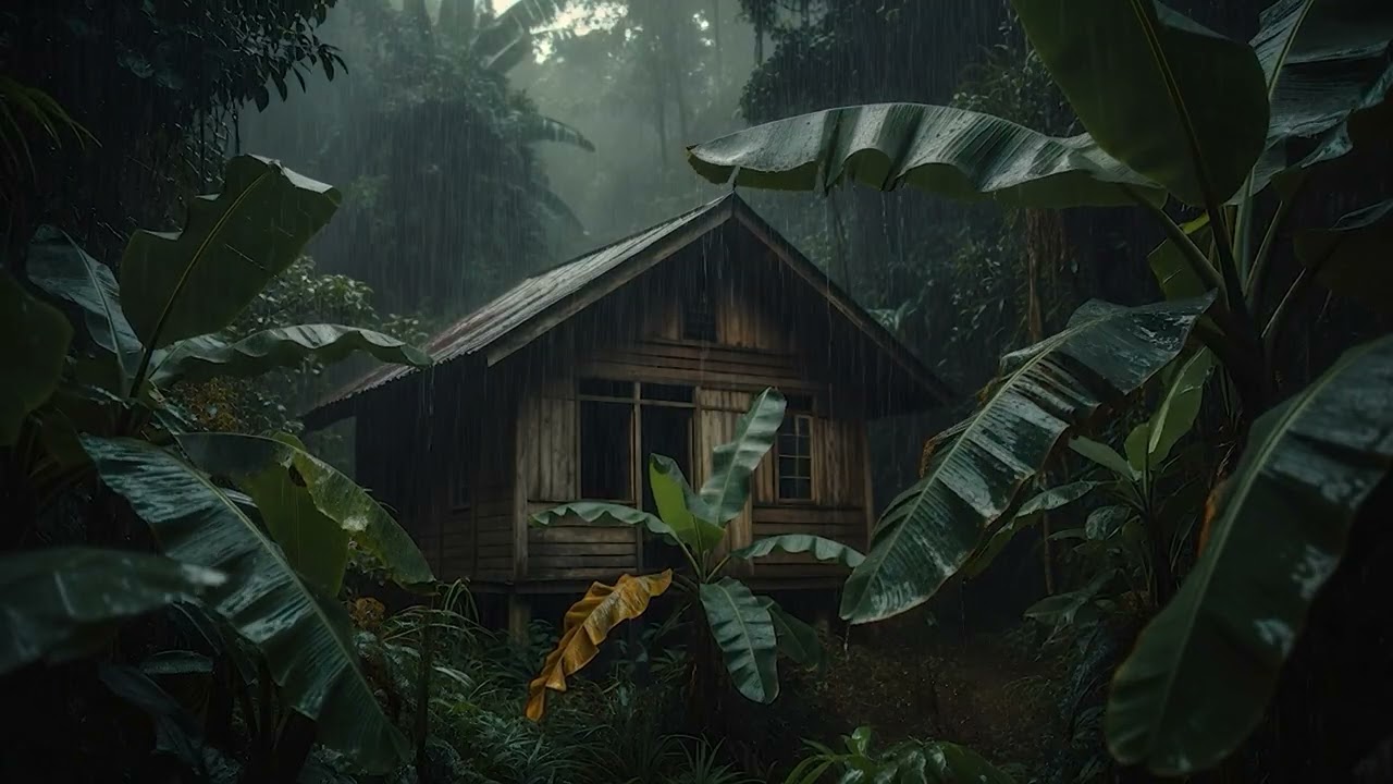 Powerful Tropical Rain Sounds for Sleep | Calm Ambient Sounds for Study & Focus