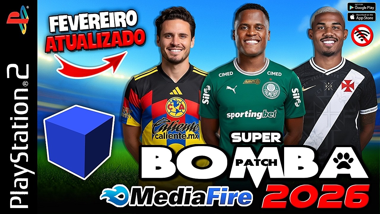 BOMBA PATCH 2026 (PS2) MEDIAFIRE DIRETO (S&Eacute;RIE A, B, e C + ATUALIZA&Ccedil;&Atilde;O) GAMEPLAY AETHERSX2 / PPSSPP