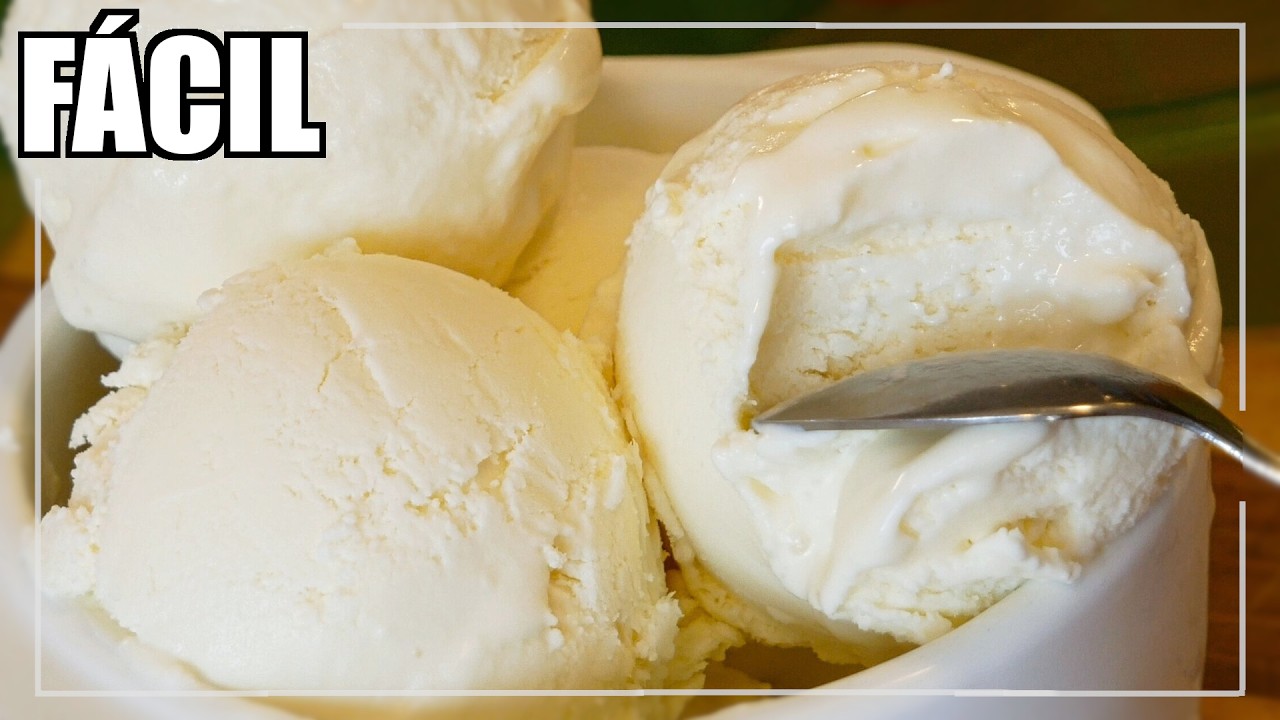 🍦🍨 El HELADO m&aacute;s RICO y F&Aacute;CIL de LECHE CONDENSADA muy CREMOSO con solo 4 ingredientes y sin m&aacute;quina