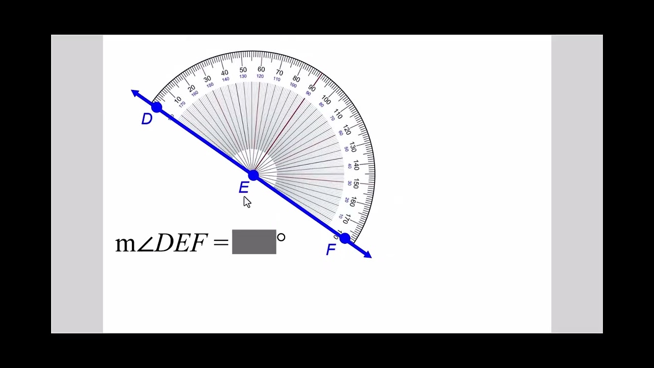 Angles -  Measuring them in Degrees