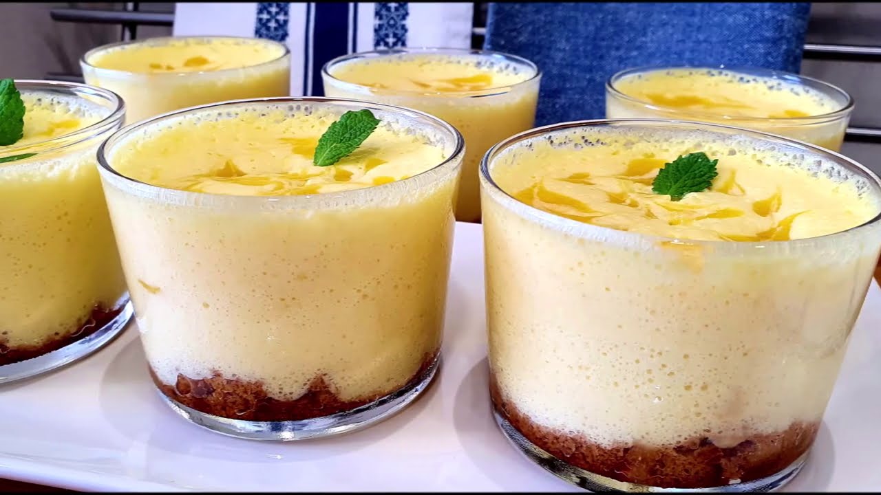 CREMA DE MANGO. Postre frío fácil y rápido