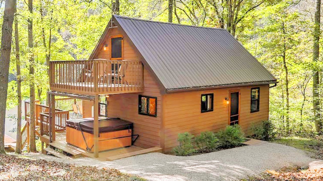 Hocking Hills Lake Gem with Hot Tub, Dock, 100 Acres | Lovely Tiny House