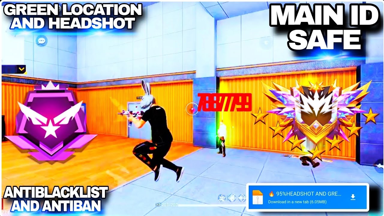 95%Drag Headshot + Green Laser Location Config File | Free Fire Config File | Laser Location Antiban