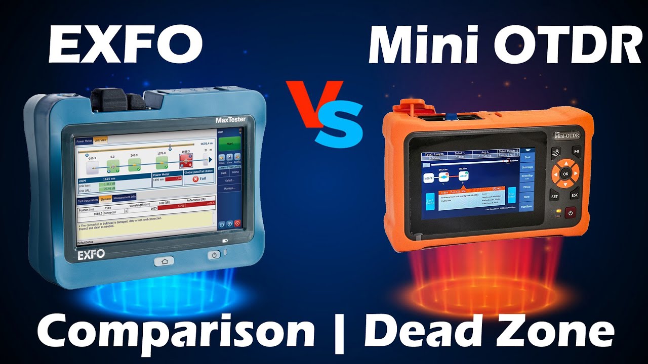 EXFO OTDR vs MINI OTDR 2023 | Comparison | Specifications | Positive and Negative | Dead Zone Detail