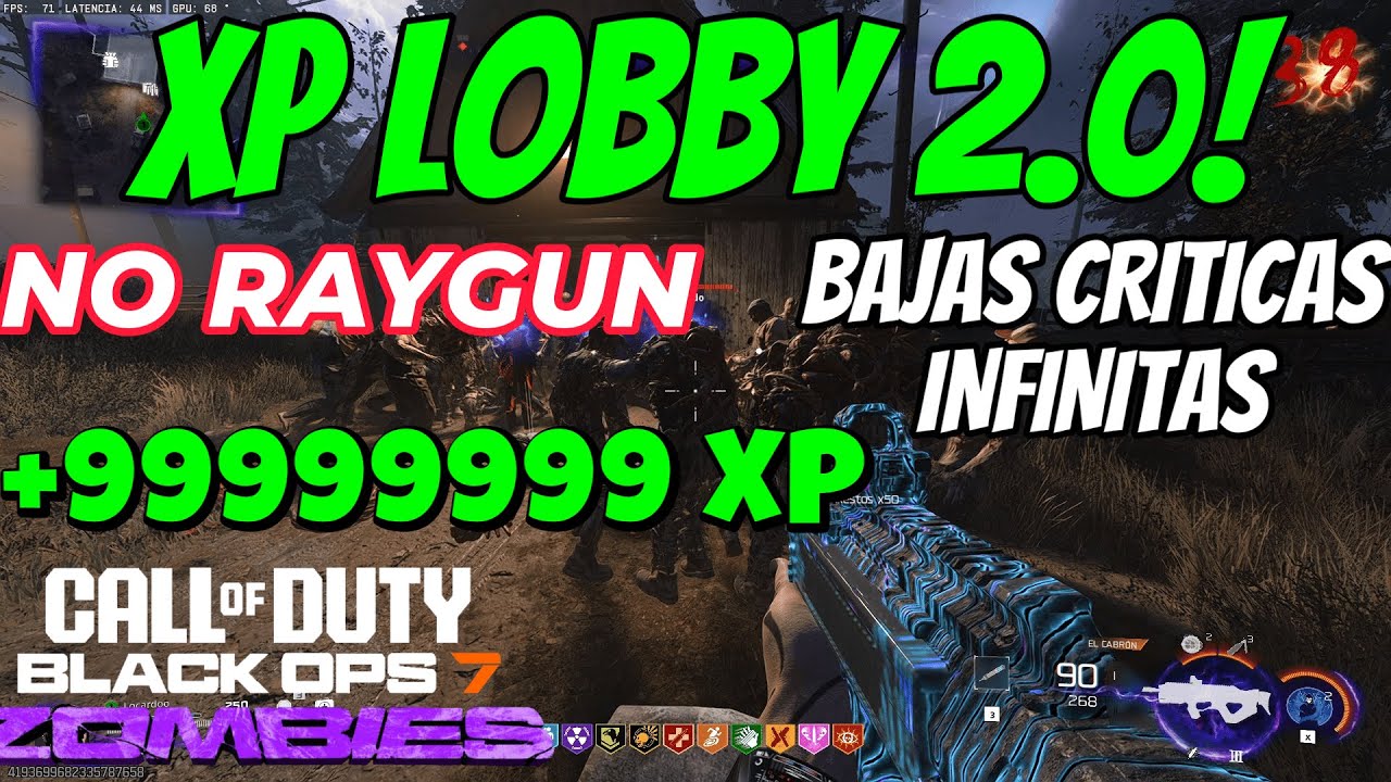 BO7 ZOMBIES NUEVA XP LOBBY SIN RAYGUN! TODO INFINITO GLITCH XP CAMUFLAJES Y CHICLES