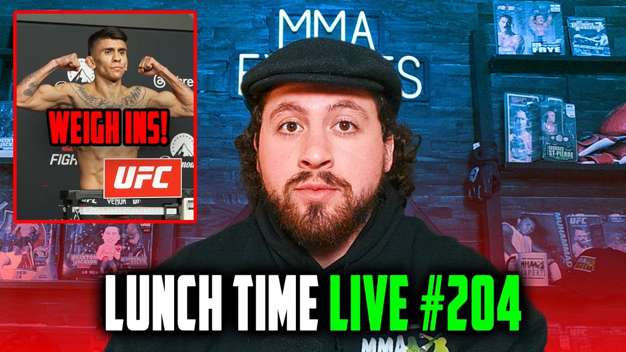 UFC VEGAS 113 WEIGH INS! DANA COURT APPEARANCE? TOPURIA UFC WHITE HOUSE? - LUNCH TIME LIVE