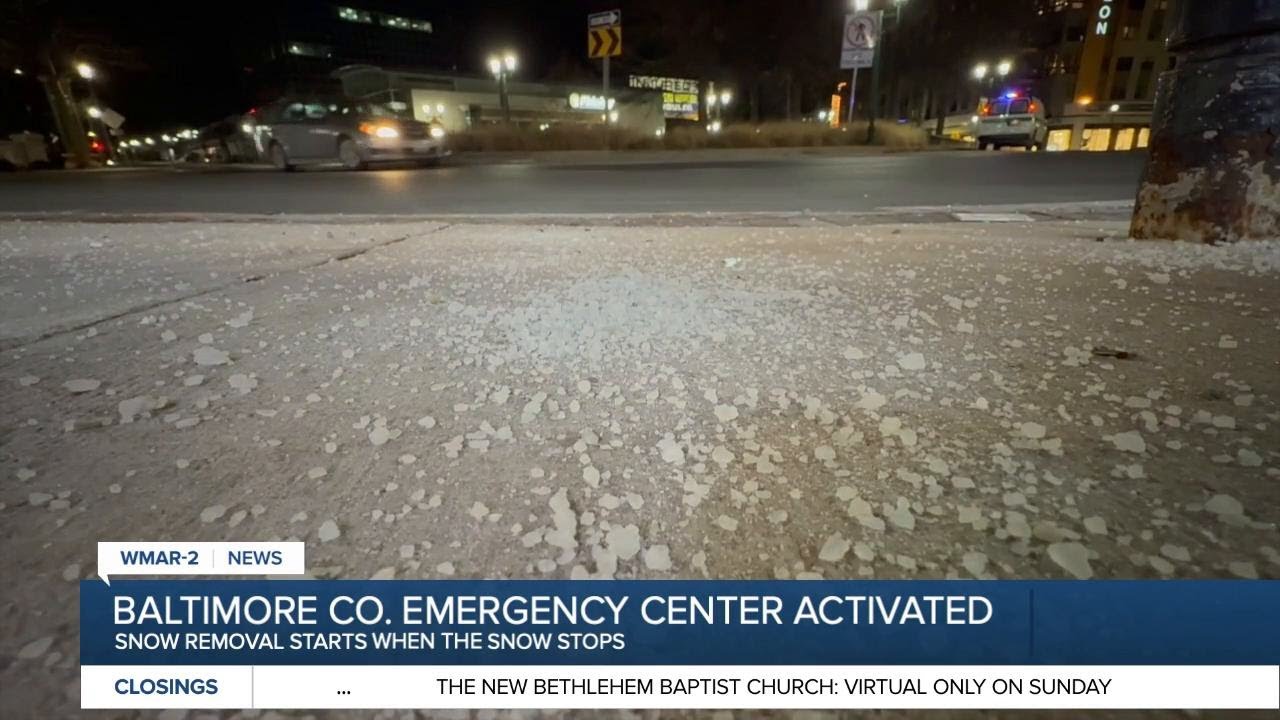 Prepping the roads while awaiting snowfall