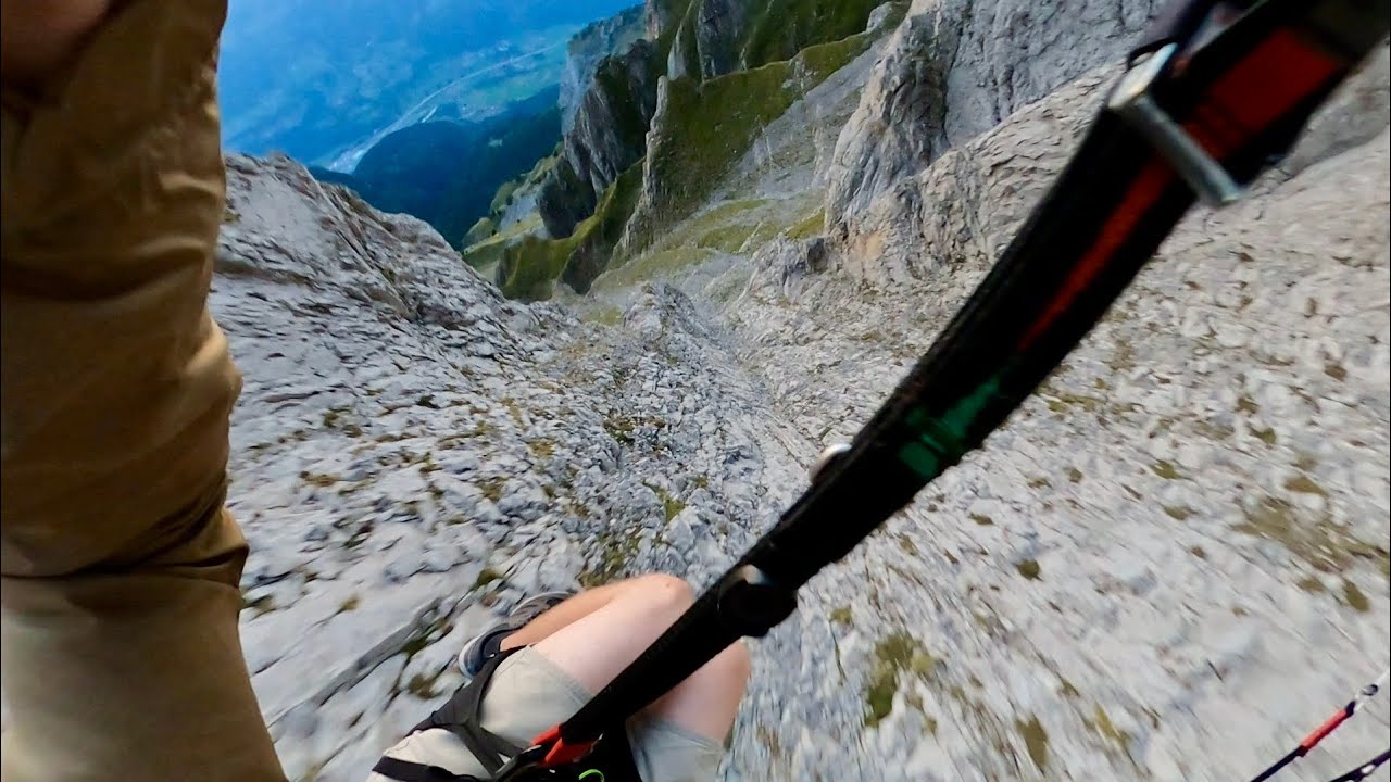 Steep Terrain Speedflying | Aiguille de Varan | cliffs, cracks, mega! 