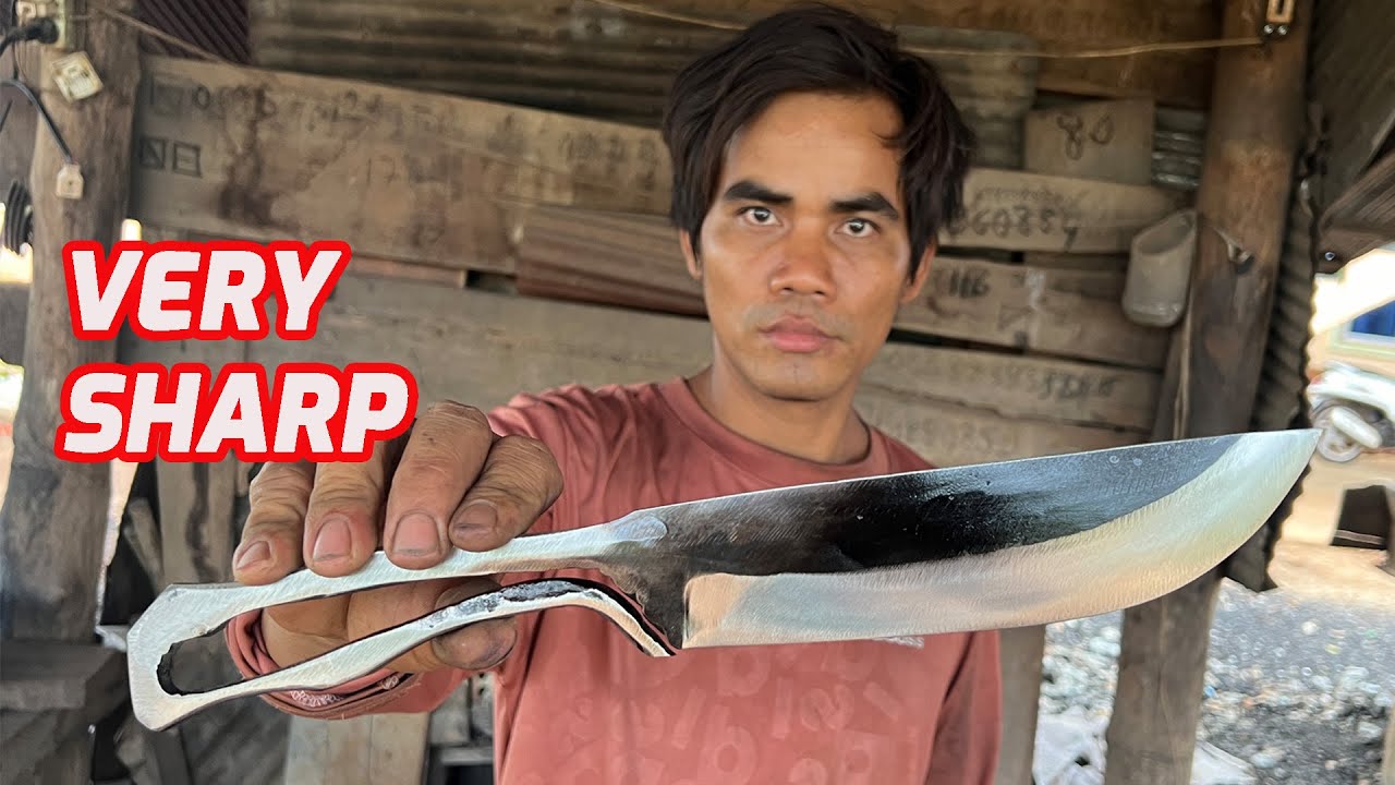 HOW TO MAKE KNIFE FROM LEAF SPRING.