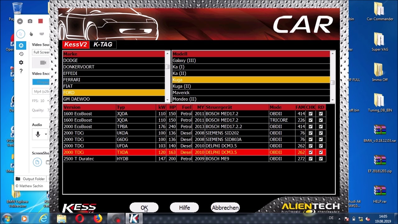 Tourturiel Chiptuning mit KESS V2 und Tuningfiles von Digitools24 com