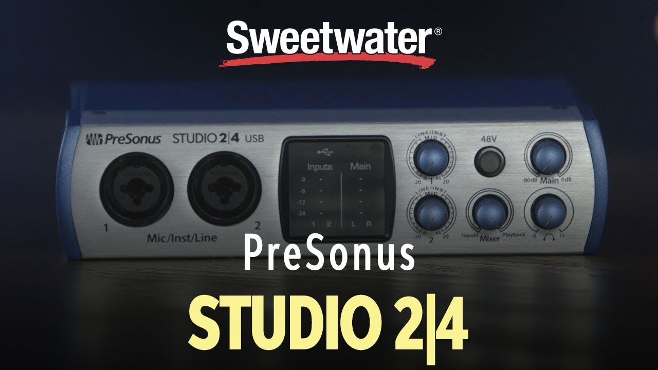 PreSonus Studio 2|4 Audio Interface Overview