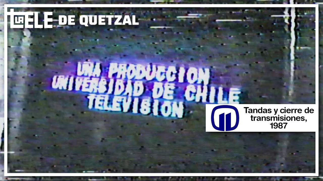 Tandas comerciales y cierre de transmisiones Universidad de Chile Televisión - 1987