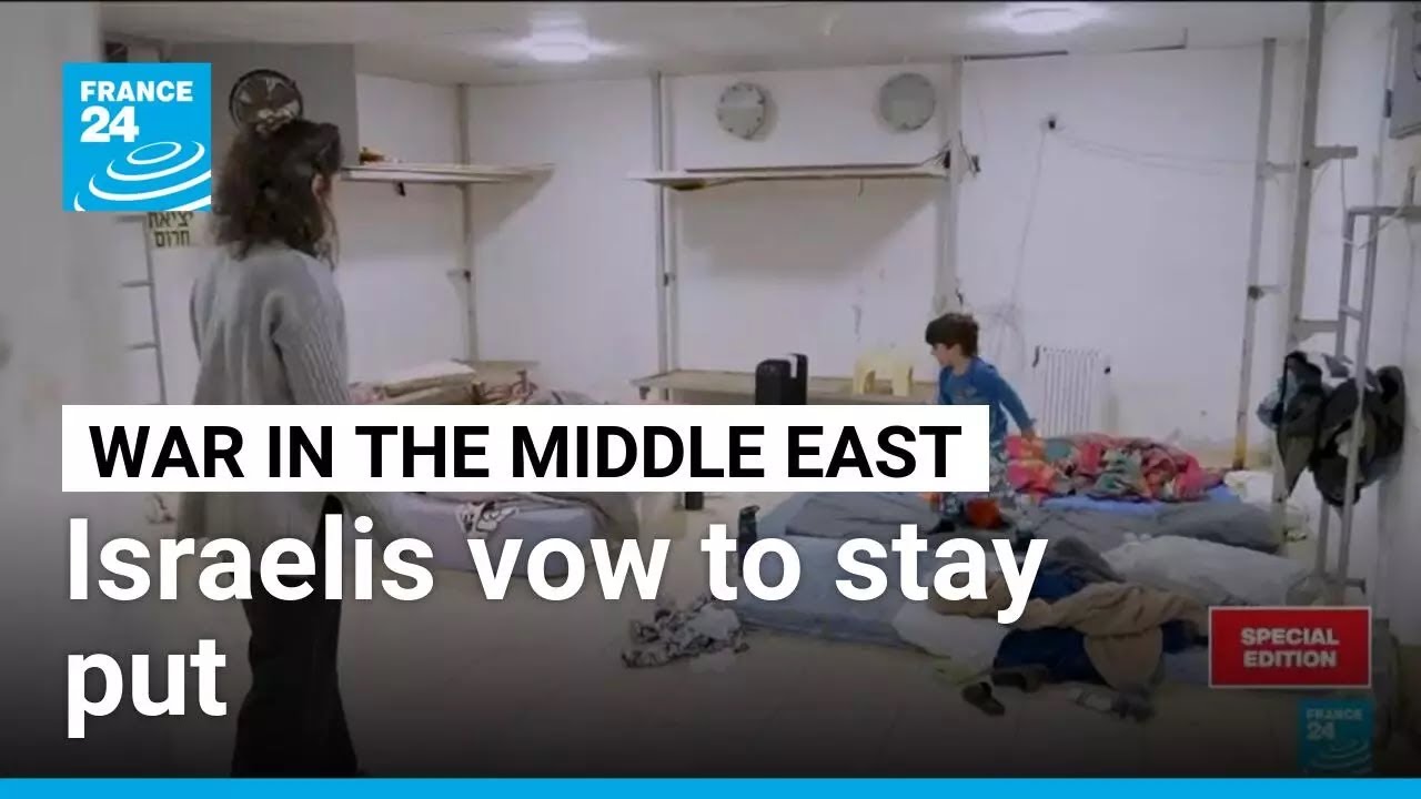Israelis vow to stay put as war rages across border • FRANCE 24 English