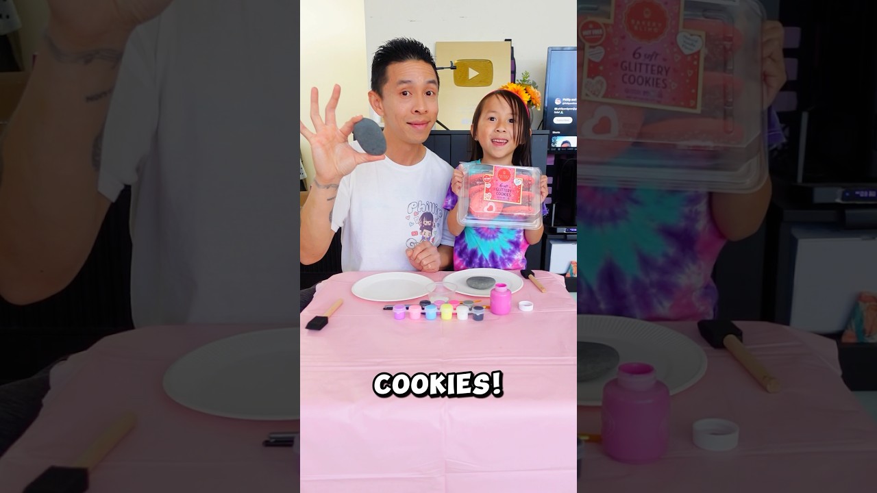Sanrio Paint Splatter Rock Art Challenge! Who Will Win?! 🪨🖌️ #shorts #artchallenges #funny
