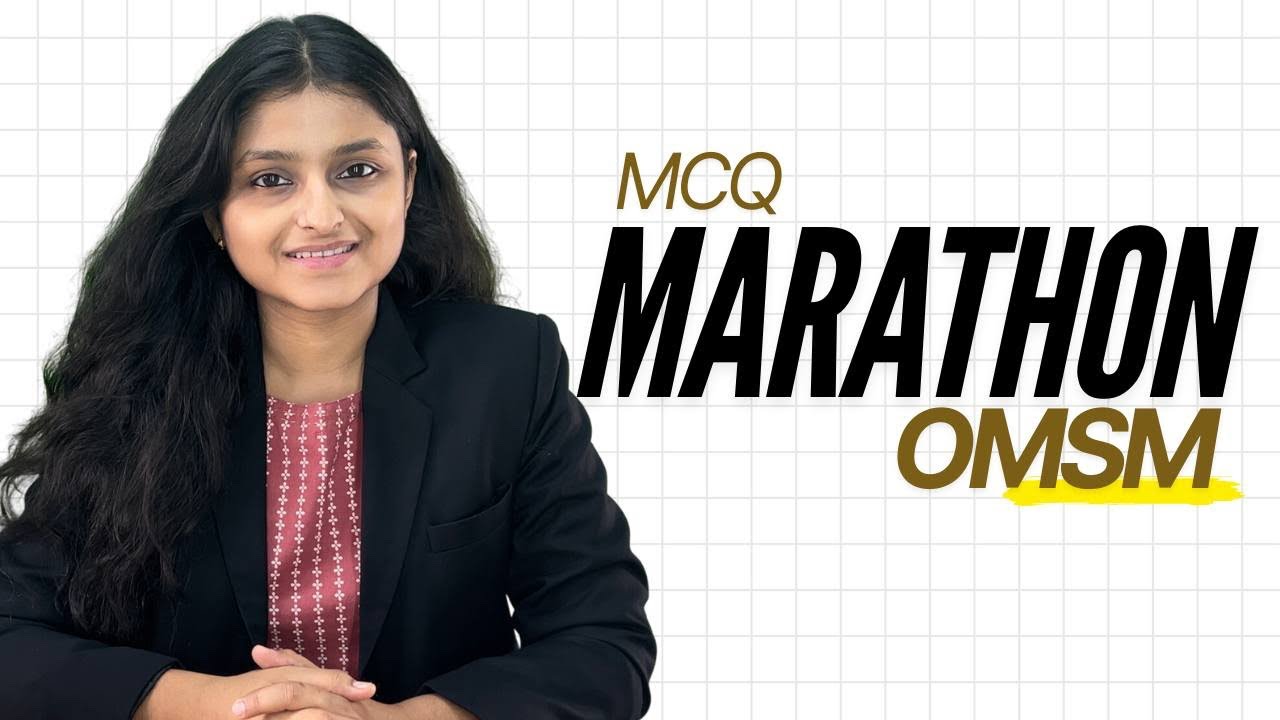 OMSM MCQ Marathon | CMA Inter | Palak Sharma | AIR - 39
