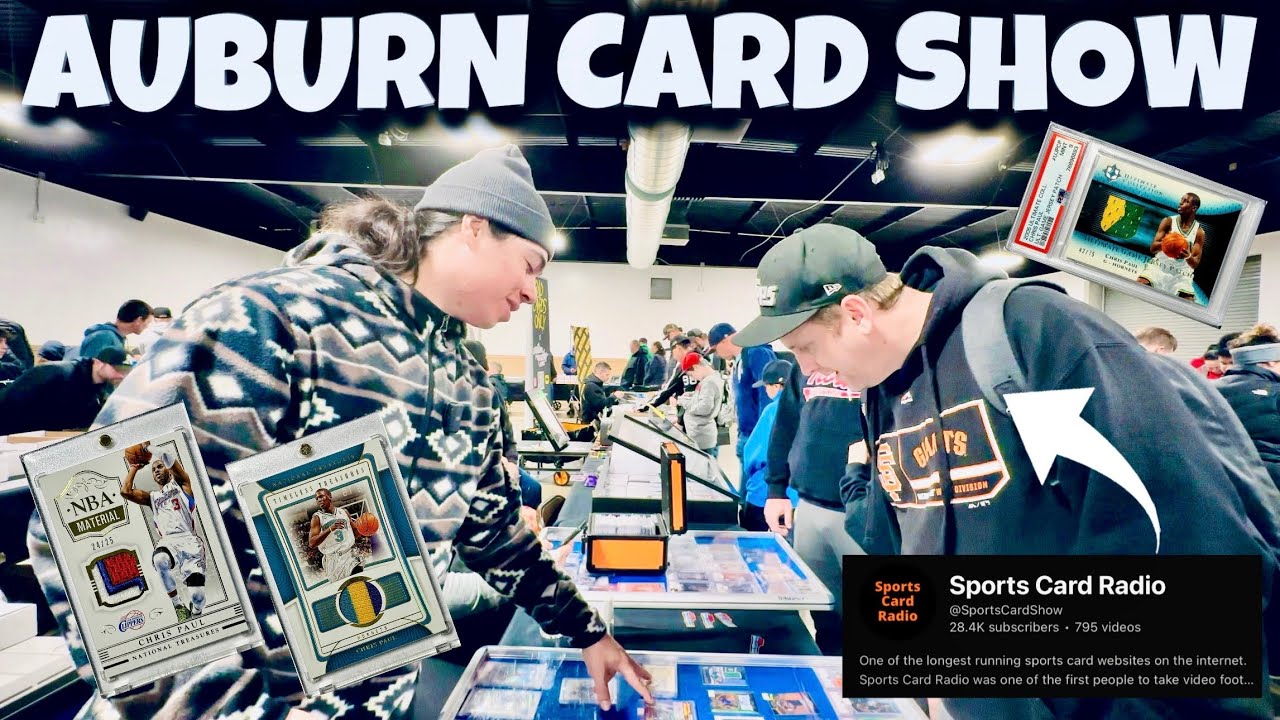 TRADING WITH LEGENDS OF THE HOBBY! CRAZY DEALS AT THE AUBURN CARD SHOW! 💰￼