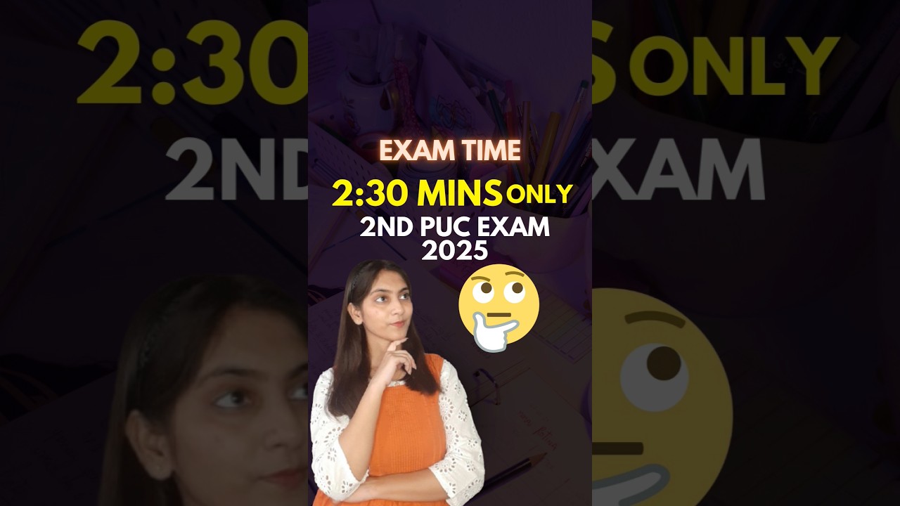 2nd PUC Exam 2025 | Exam Tip #shorts #karnatakapuboard #examtips