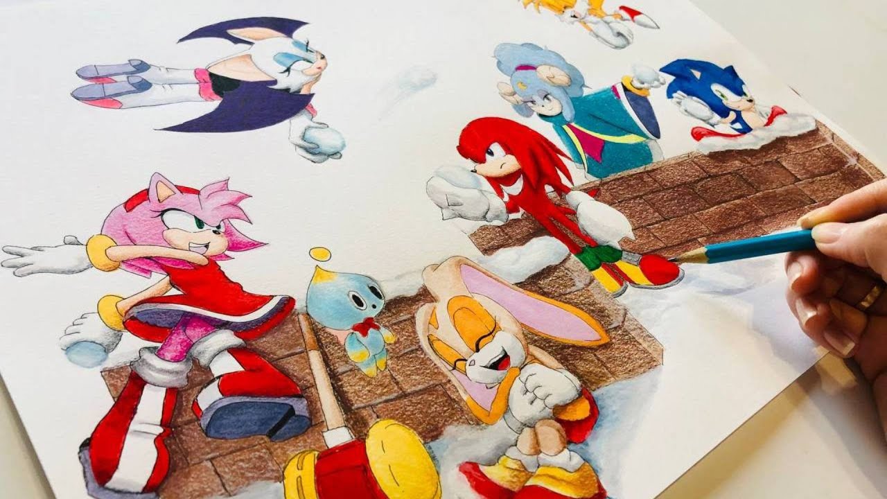 Drawing Sonic Dream Team Fan Art