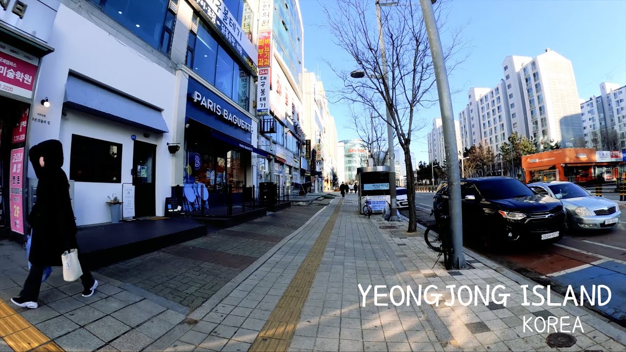 [4K] Walking on Yeongjong Island in Winter - Walking Tour Korea 2022 |겨울철 영종도 걷기 한국 2022