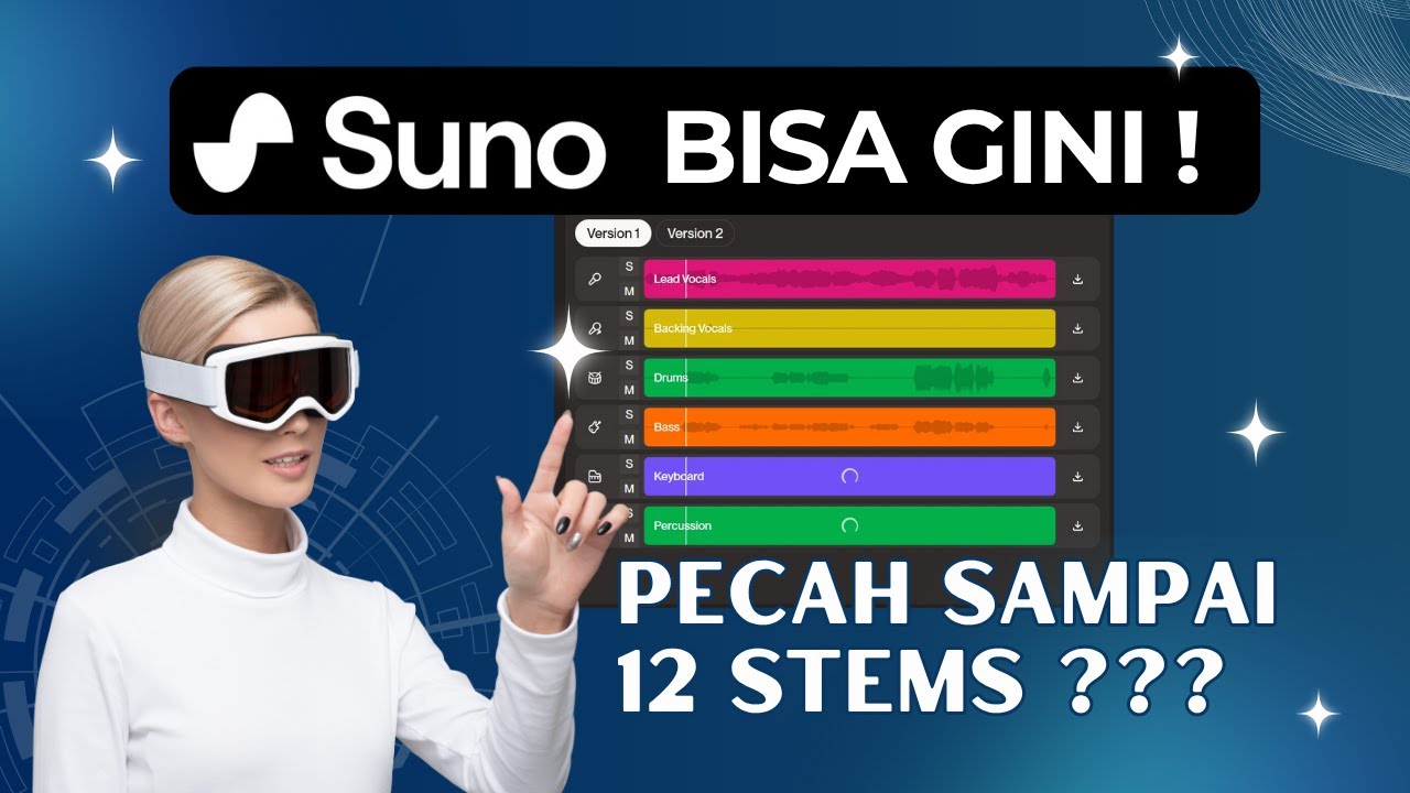 Suno AI UPDATE TERBARU Bisa Pisahin STEMS Sampai 12 ? Mari Kita Cek dan Buktikan !