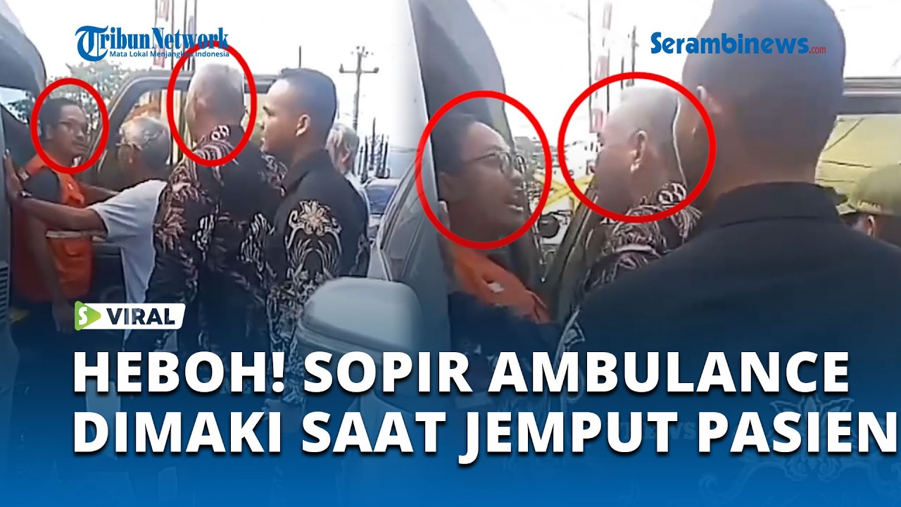 Viral! Ambulans Terhalang Hajatan, Sopir Dimaki Saat Hendak Jemput Pasien