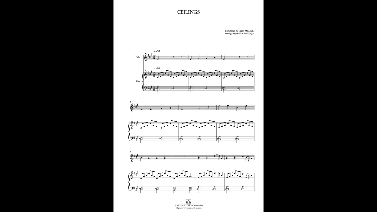 [MUSICALIBRA] ceilings - Violin and Piano Duet