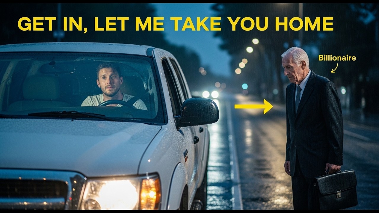 Single Dad Helped an old Man walking in the Rain — The Next Day, He Helped her save her Job