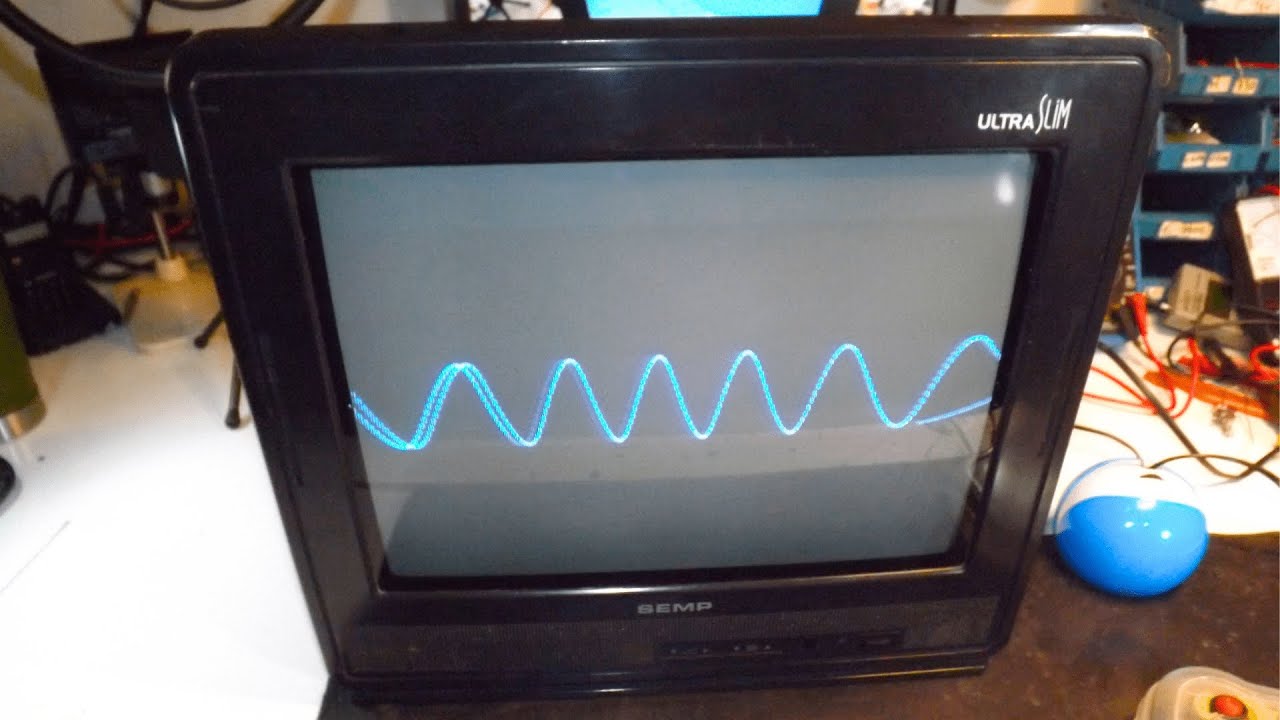 APRENDA FAZER  #OSCILOSCÓPIO COM TV  ANTIGA
