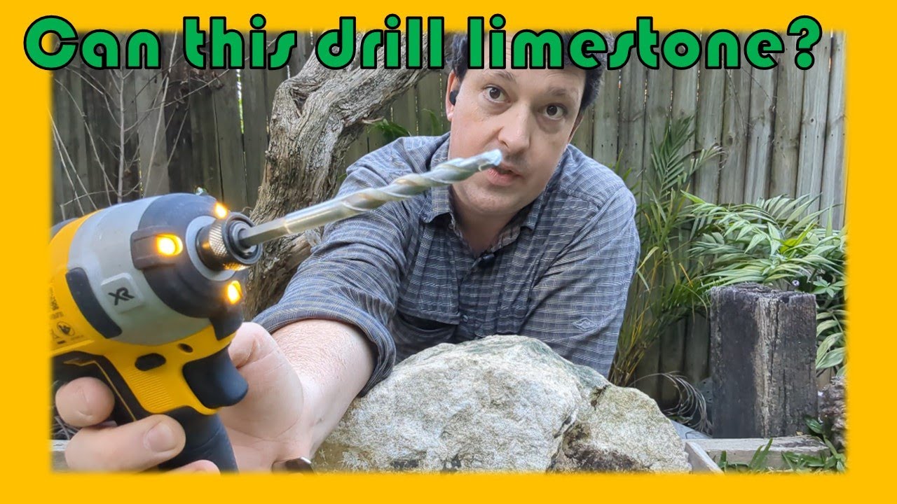 Can you drill limestone without a rotary hammer drill?