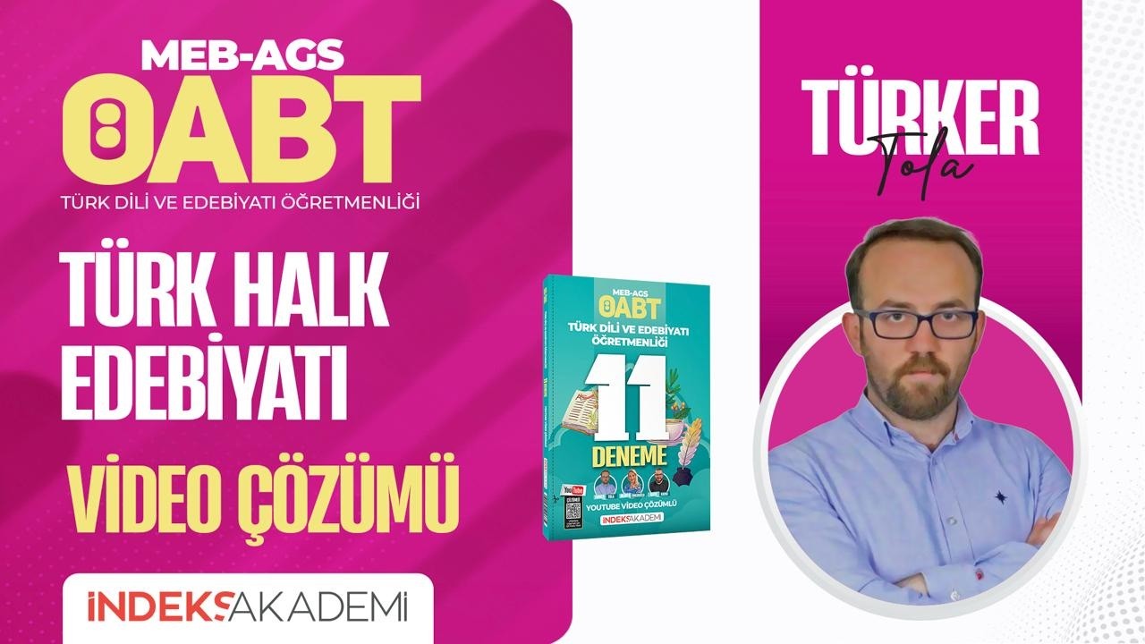 30 - 2026 ÖABT - Türk Halk Edebiyatı - 11'li Deneme - VIII - Türker TOLA