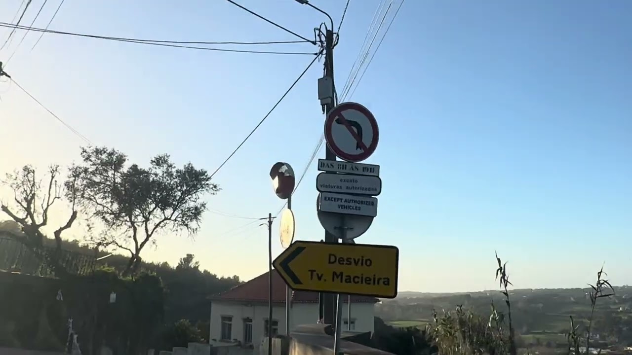 Driving through Sintra 