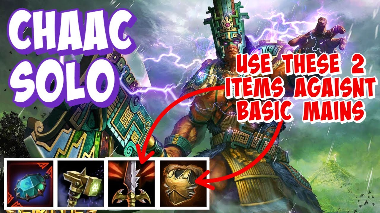 CHAAC SOLO GAMEPLAY SMITE SEASON 9 - BEST SUSTAIN GOD IN SOLO?