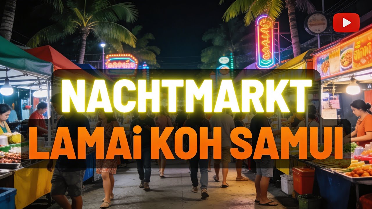 LIVE am Sonntag aus Lamai- Ko Samui - Rundgang Foodmarket usw