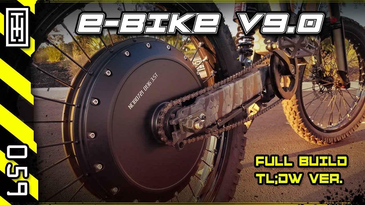 🚲 V9.0 Full Build (TL;DW) In 20 Minutes! - 4 Months of Work! \\  Enduro - DIY Build! \\ QS273 70Ah