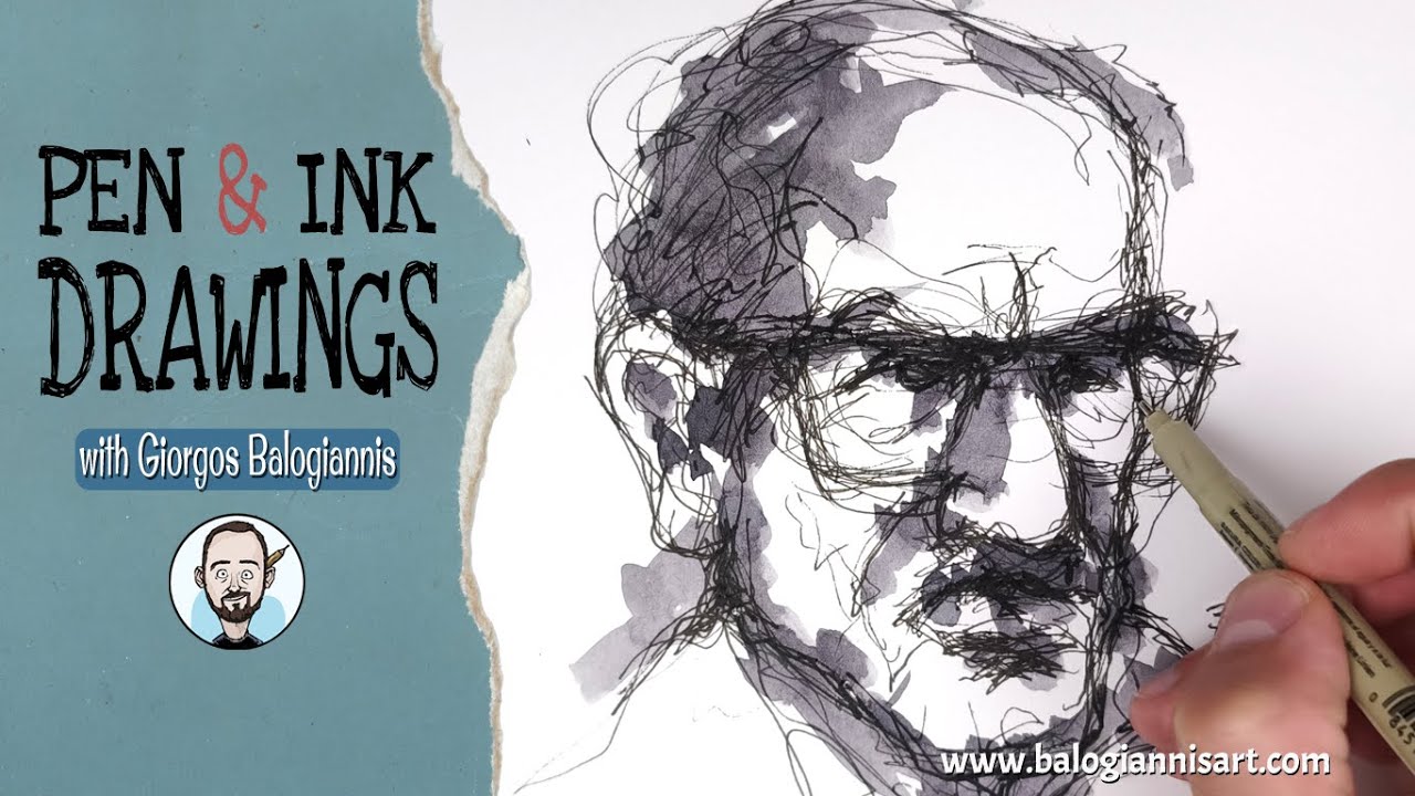 How to Make a Scribble Portrait in Ten Minutes – Full Video Tutorial