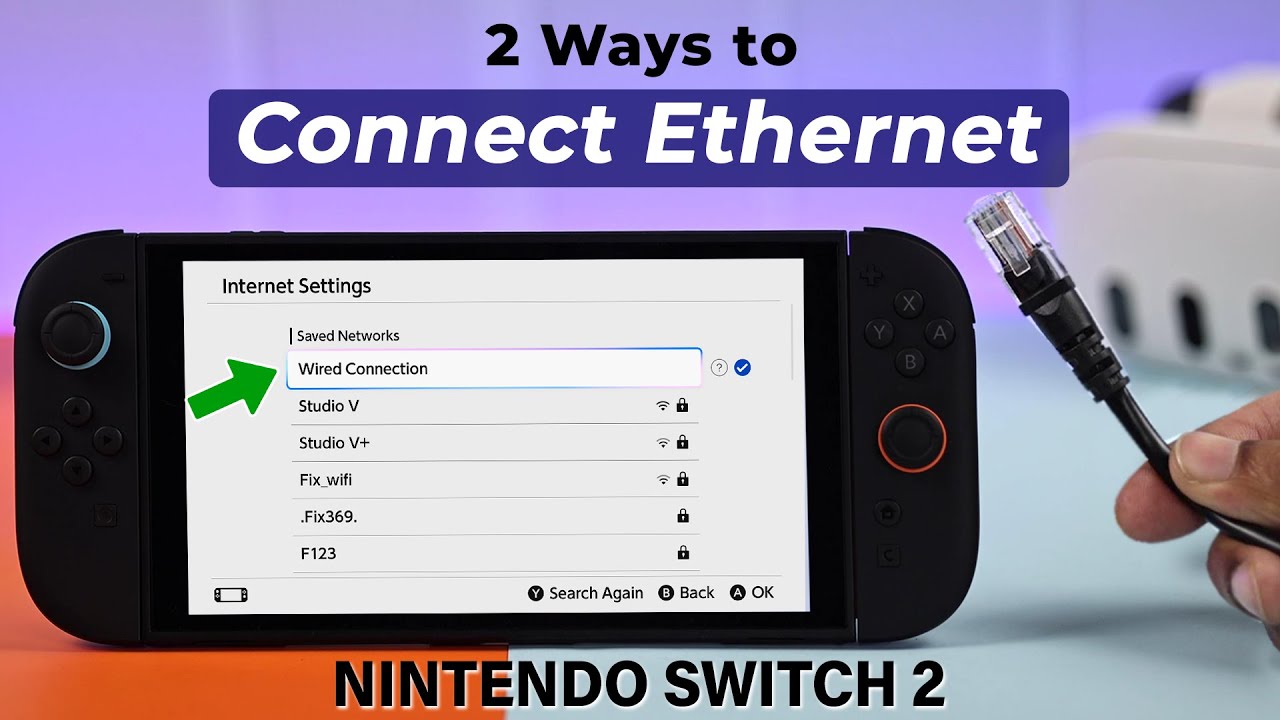 How to Connect Ethernet to Nintendo Switch 2! [LAN Wired Internet Setup]