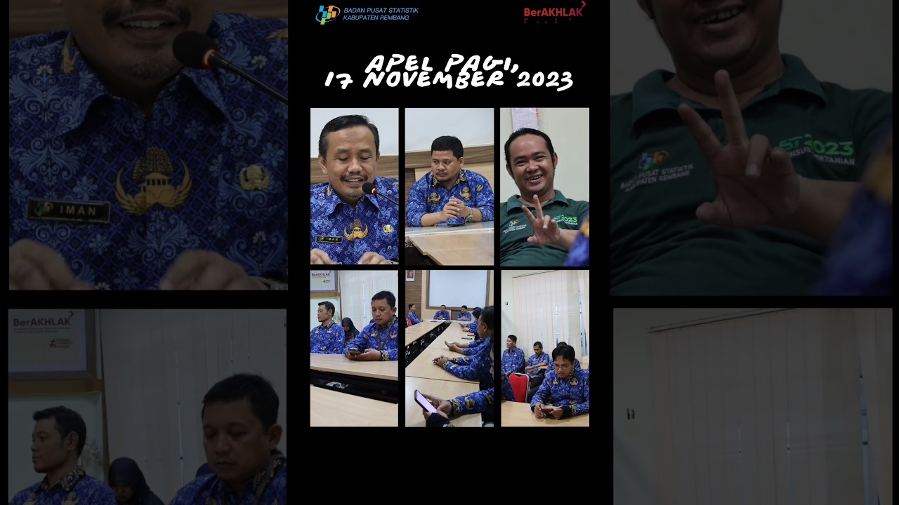 Apel Pagi, 17 November 2023 #bpskabrembang #cintadata #apelpagi