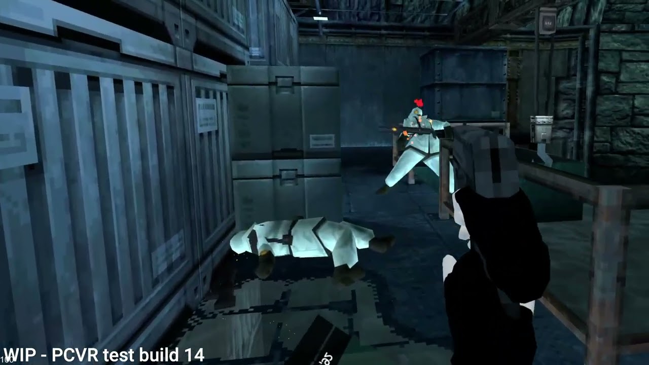 MGS VRemake devlog 04 - Soliton Radar & SFXs added, Hand physics & AI improved