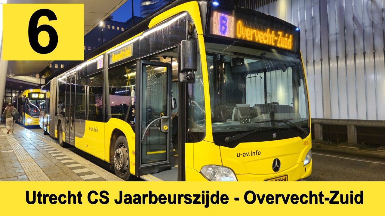 U-OV lijn 6: CS Jaarbeurszijde - Overvecht Zuid | Qbuzz 4138 | 2024
