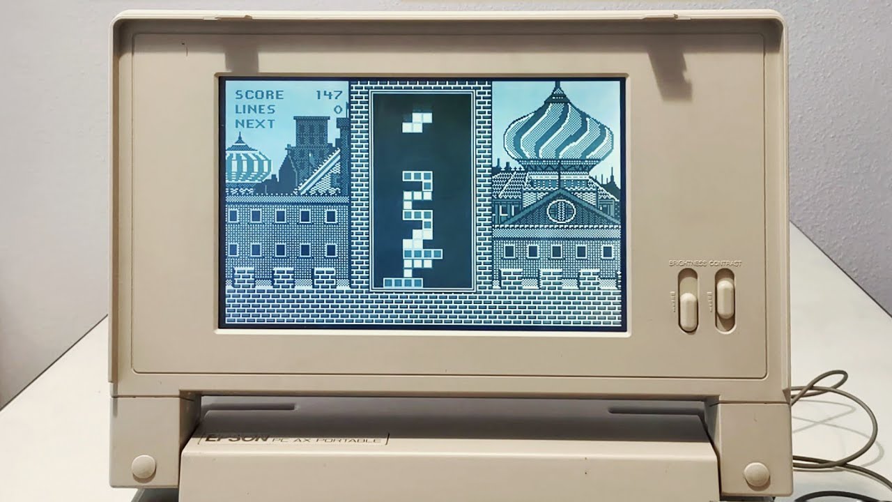 Epson AX Portable laptop (EPSON Equity LT-286) review: MS-DOS 4.01, Windows 2.11 y juegos