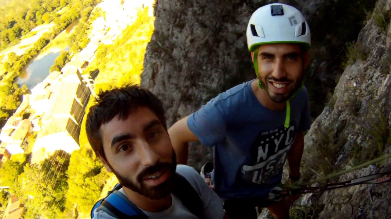 Escalando en Anguiano, La Rioja