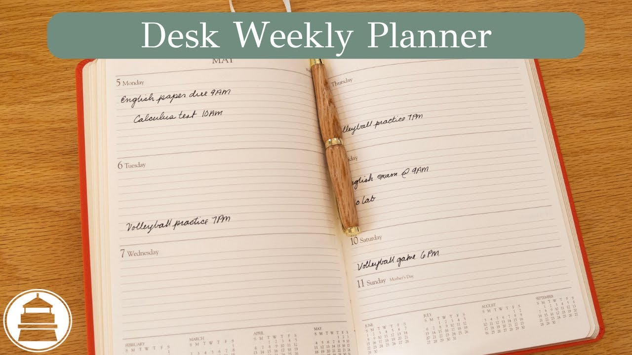 Desk Weekly Planner | Gallery Leather