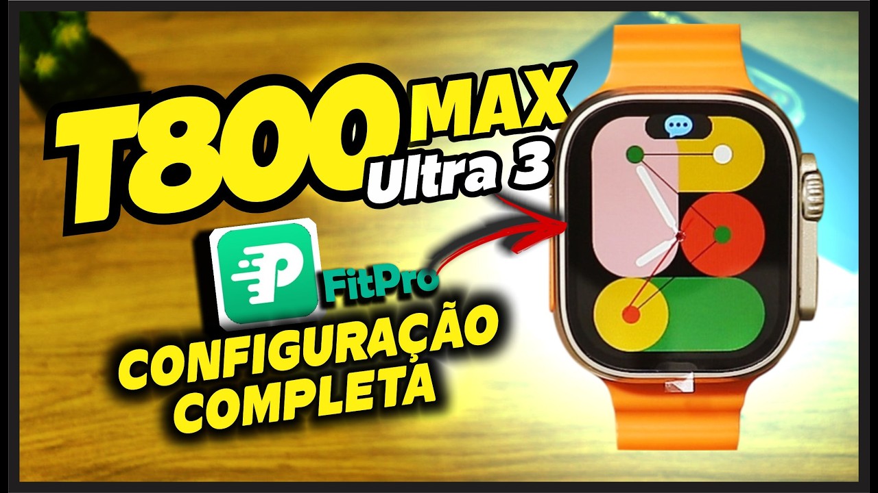Como CONFIGURAR e SINCRONIZAR Smartwatch T800 ULTRA 3 MAX (SEM ERROS)