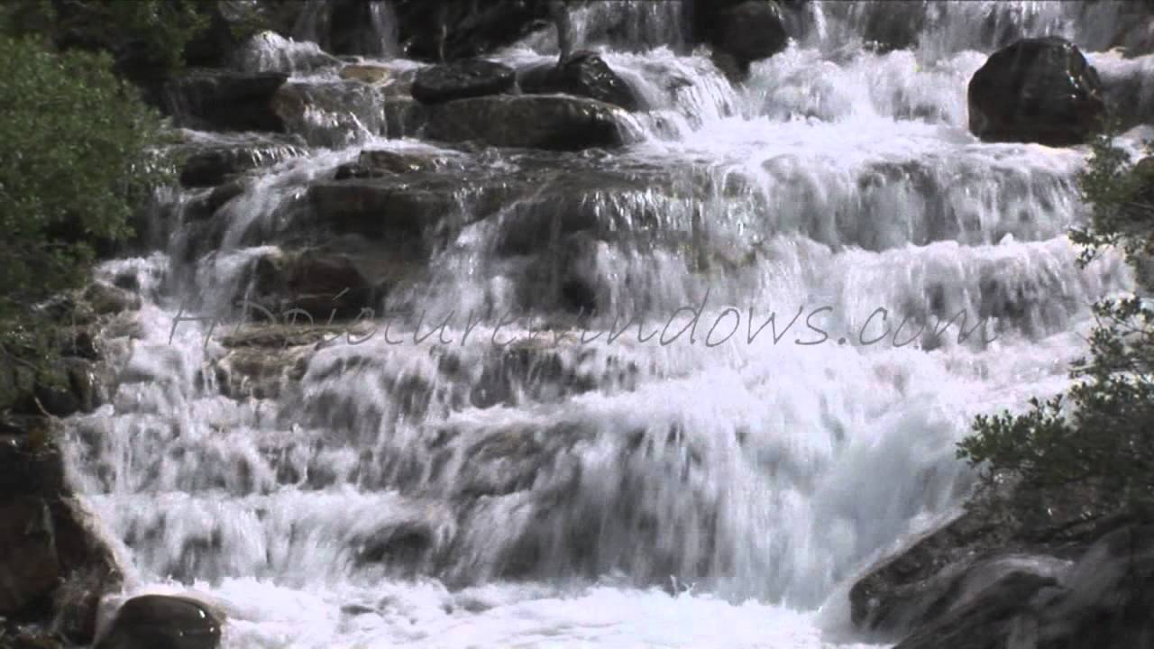HD Ambient Relaxation Video of a Cascading Waterfall - LCD PLASMA VIDEO WALL ART