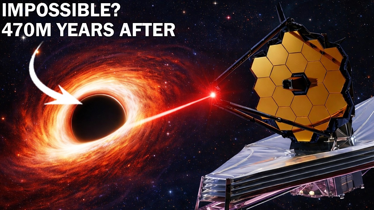 JWST Discovers a Black Hole Just 470 Million Years After the Big Bang