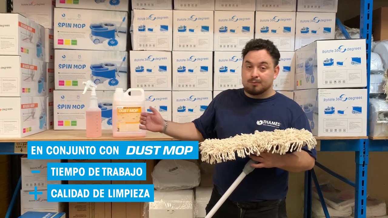 ¿Cómo armar y utilizar la Mopa de barrido de algodón Thames®?