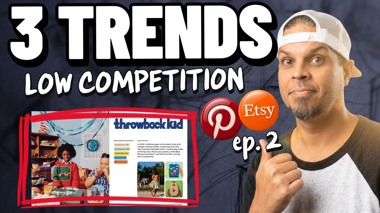 3 Etsy Niches With Low Competition - Nostalgia - (Print on Demand Goldmine for 2026 and 2027) ep2