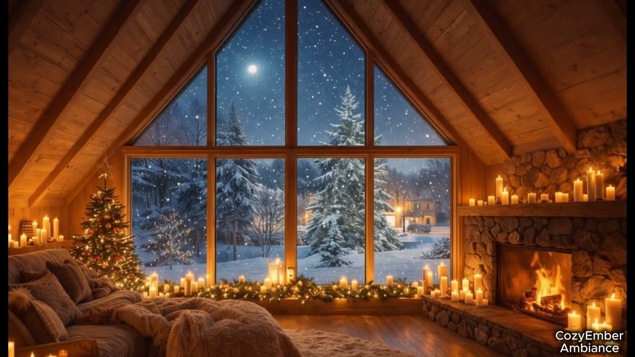 When the World Sleeps ❄️ Fireplace Jazz & Warm Winter Vibes