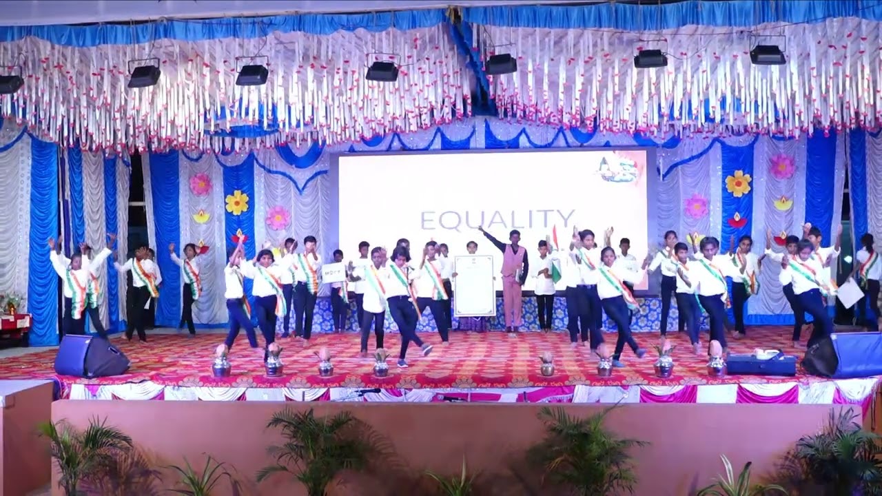 Importance of constitution of India by Dance performed by 6th Standard students
